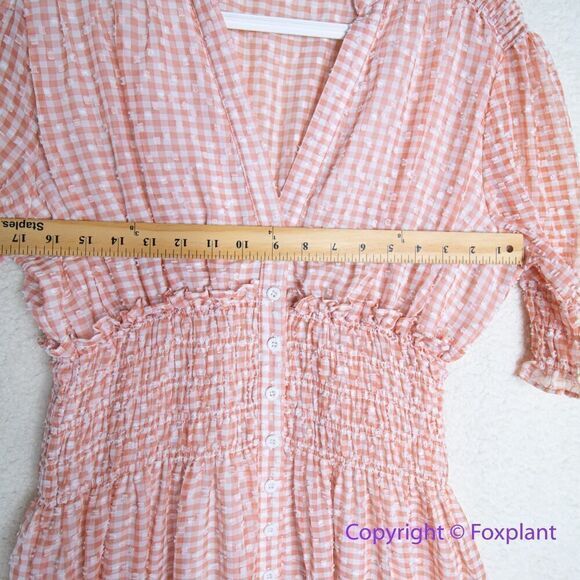 En Saison Caldera A-Line Gingham Print Midi Dress, size S - Picture 8 of 16